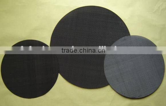 black wire cloth for chemical filtering/galvanized black wire cloth