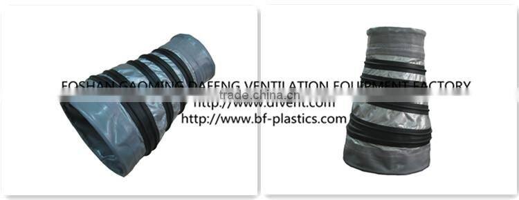 Grey PVC reducing air conditioning insulated duct