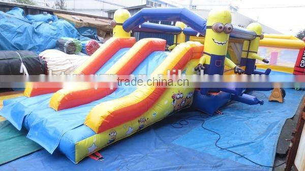 2015 inflatable Minions bouncer combo/ inflatable castle slide