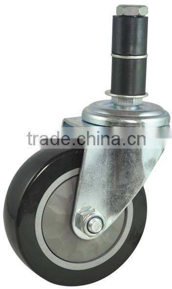 PVC inflatable rod casters and wheels,height adjustment screw castor