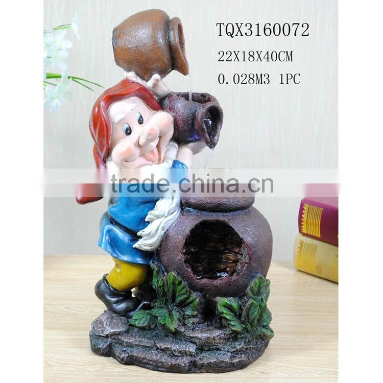 Handmade Polyresin Pet Drinking Water Fountains for Sale