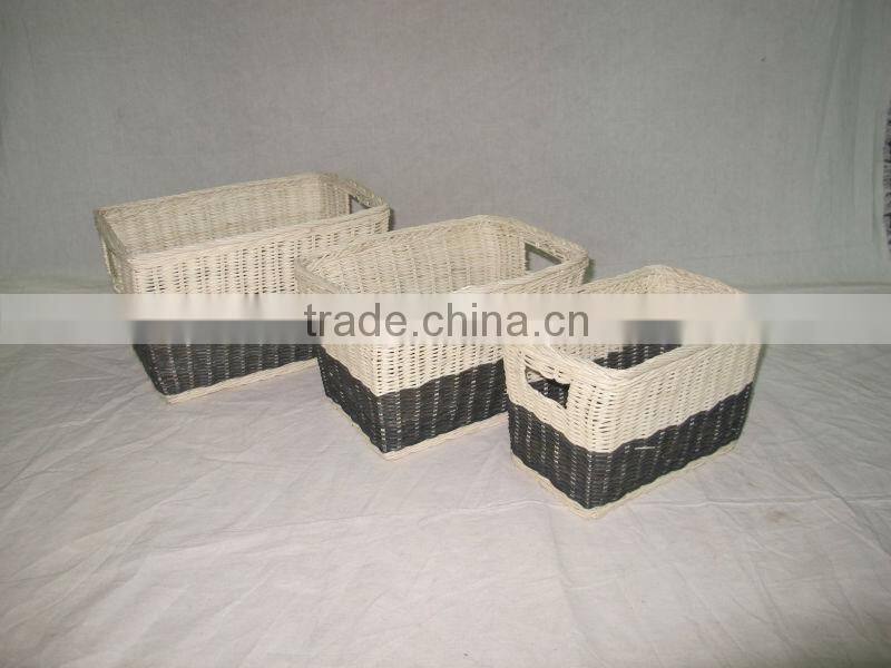 2015 New Product Water Hyacinth Hamper for Home Decoration and Furniture