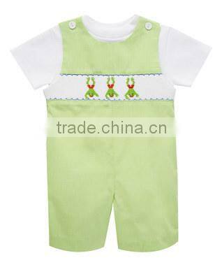 Hand smocked boy longall