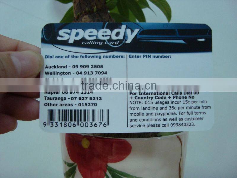 recharge calling card