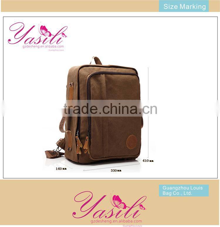 unique new fashion school canvas backpack Korea handbag backpack