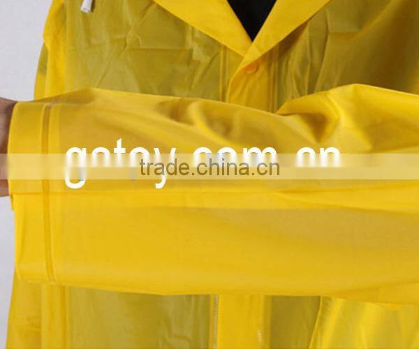 clear PVC PE raincoat