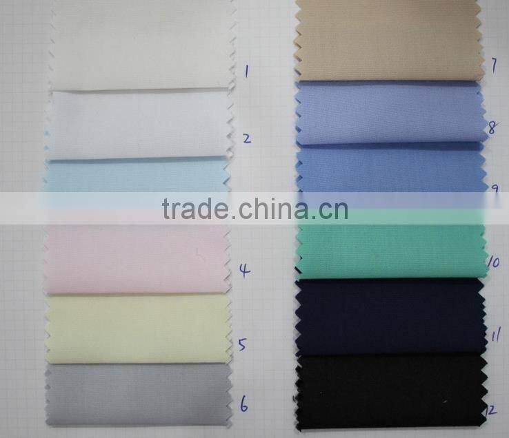 45s polyester/cotton blended fabric,plain poplin fabric use of uniform