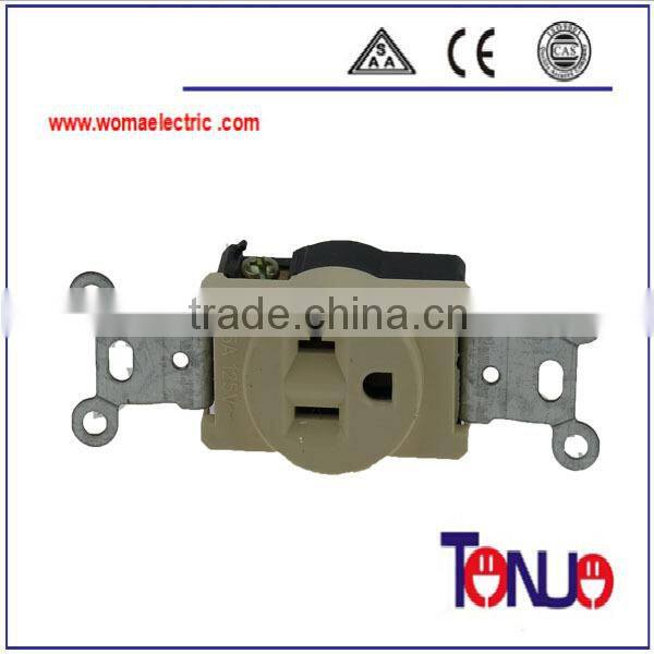 South American 1 gang receptacle socket