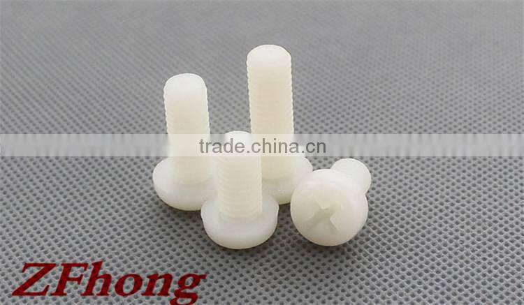 M2 to M8 phillips nylon plastic pan head machine screw