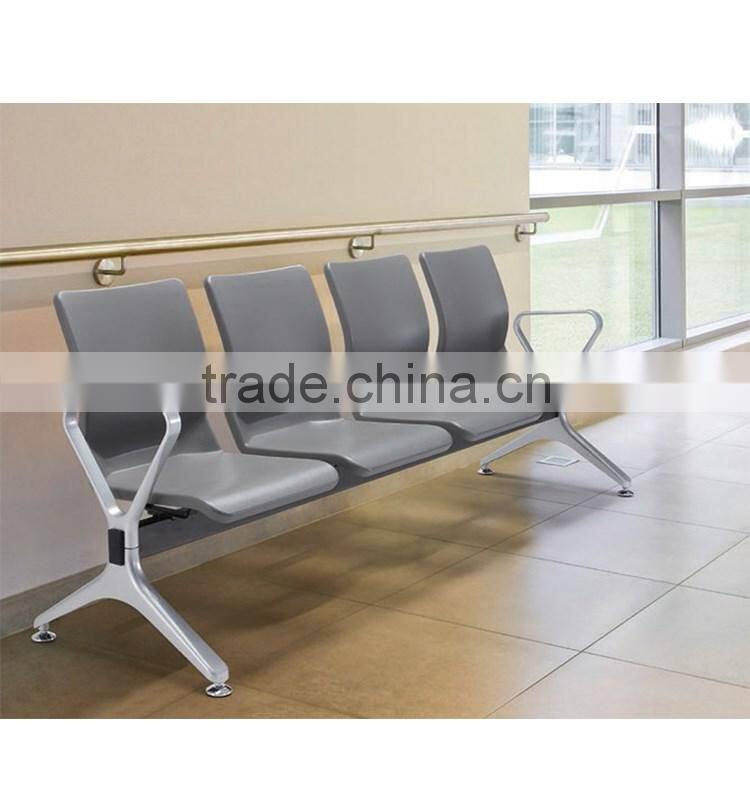 stainless steel 3-seater waiting chair