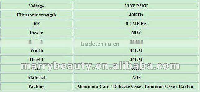 2016 long lasting effects ultrasonic liposuction slimming machine