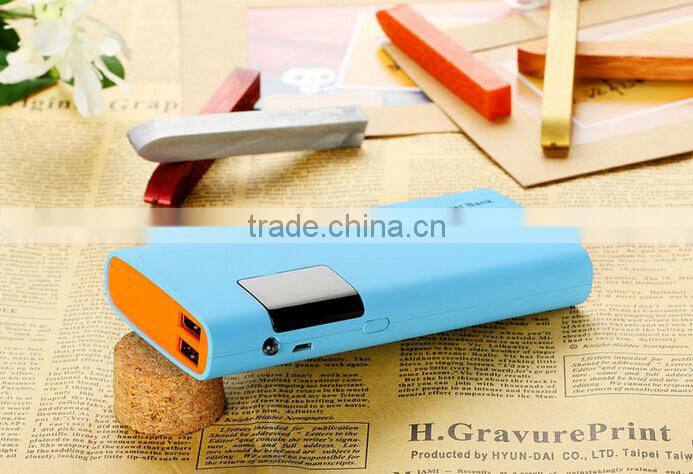 Factory hotly wholesale usb power bank 13000mah with colorful design
