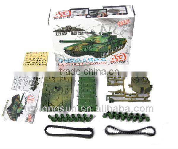 mini assembly tank toys made of ABS plastic