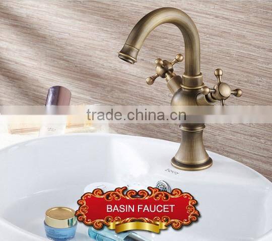 Electroplating Antique European Style Bathroom Basin Faucet Sink tap