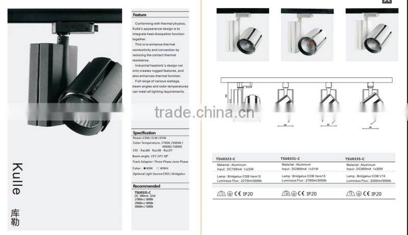 Modern 35W COB track spot light LED