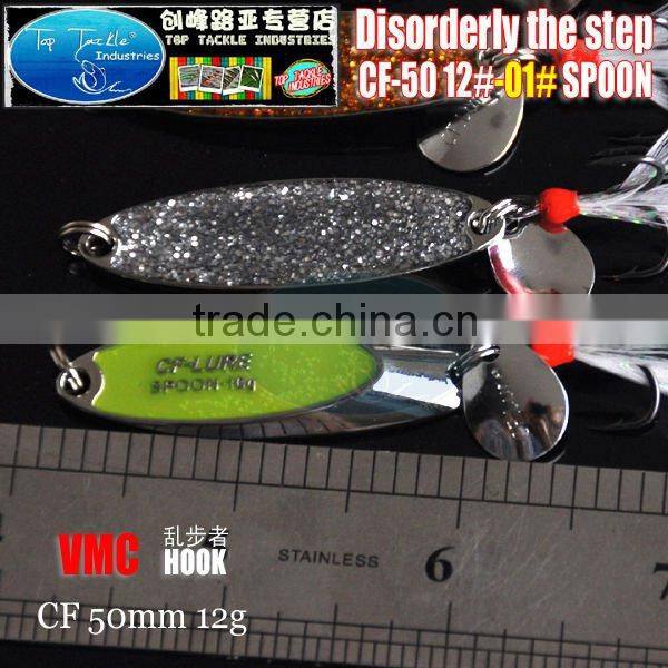 spoon fishing 50mm 12g Spoon Disorderly fishing lure spoon