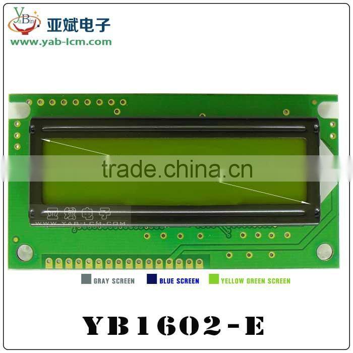lcd 1602 Blue/ Yellow Green/gray 5V /3.3V 16x2 character lcd module