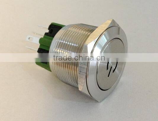 Illuminated Waterproof Push Button Switch L25(Dia.25mm) IP67