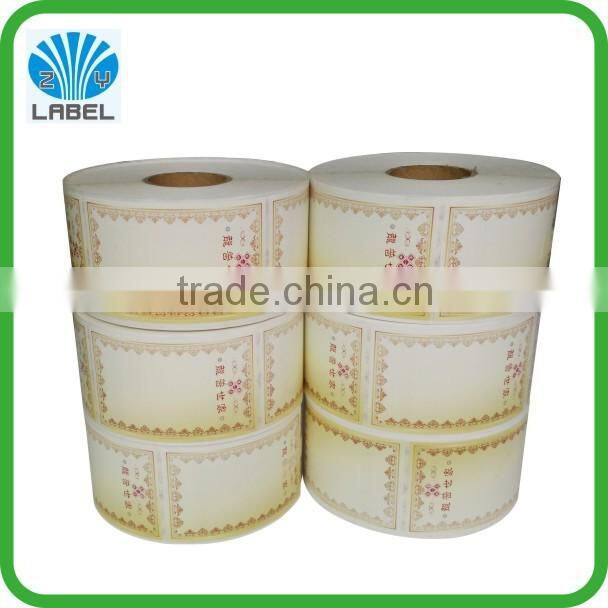 Self adhesive label,label paper,sticker label