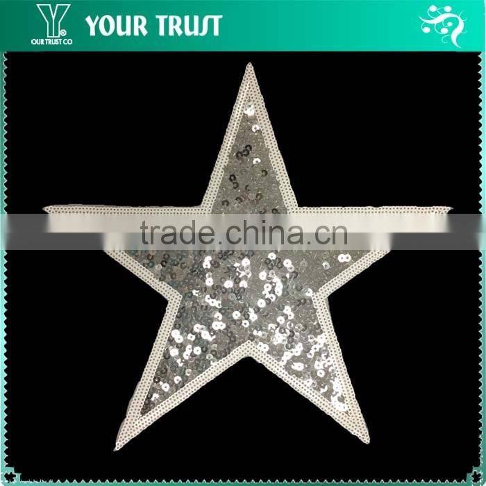 Width 3.5 Centimeter Flower Custom Wholesale Sequin Applique Patches