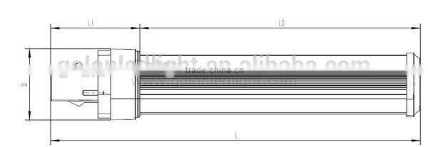 g24 led 7w 100-277V 110Lm/W Ra80 led g24q-2 light 11w 9w 5w plc 2 pin led g24 lamp