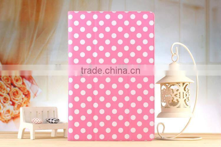 Colorful Dot Polka Folio Flip Stand Leather Case For SONY Xperia Tablet Z 10.1"