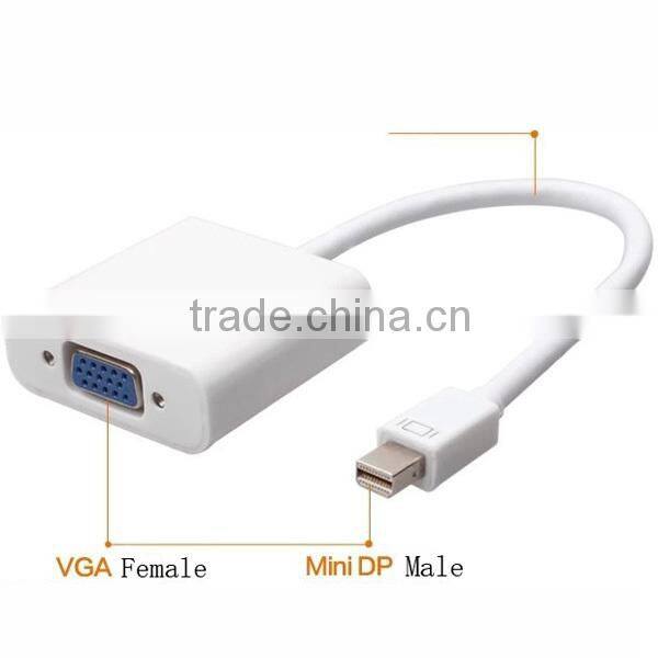 Mini DP Displayport Display Port to VGA Cable Adapter for Apple Macbook Pro Air