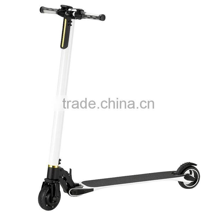 2016 new product carbon fiber electric scooter light weight electric scooter