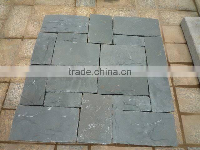 ZP black chinese black granite for paving