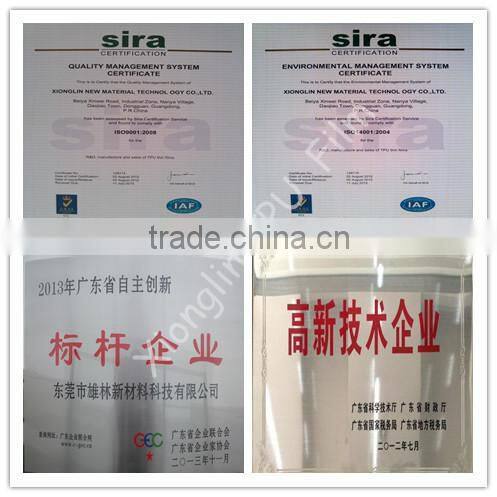 xionglin high low temperature TPU film for shoe sole