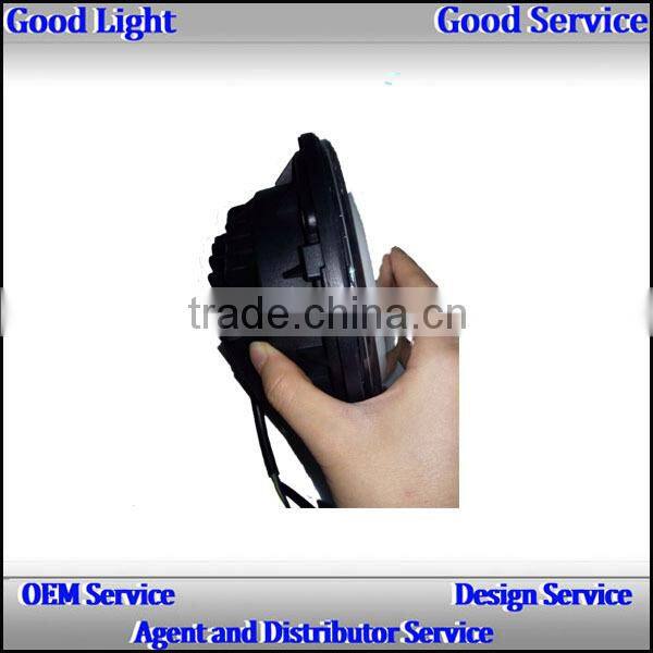 7 inch round led headlight for offroad, J-eep wrangler 7 inch led headlight, 7 inch round led headlight 12v 24v