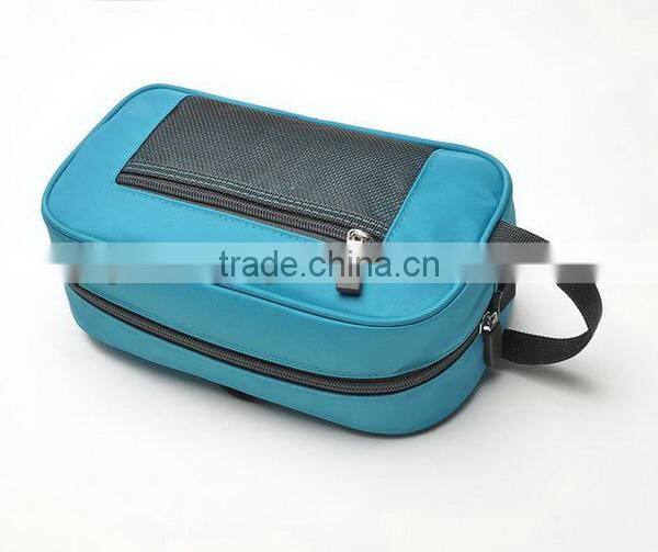 Fashionable cheap clear cosmetic bags handle zipper