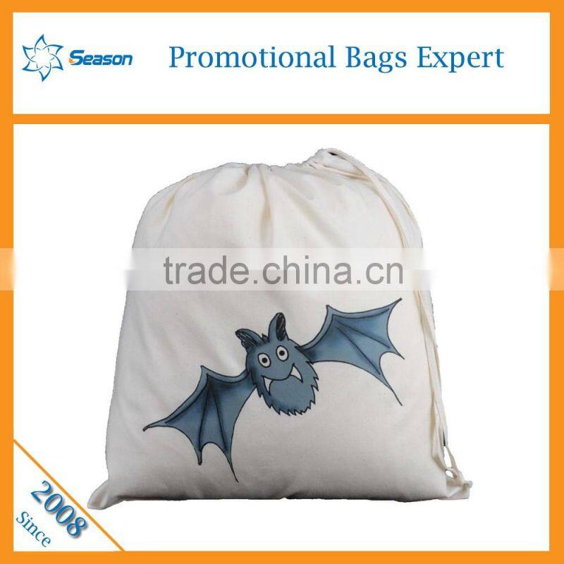 Custom logo design drawstring backpack school bag