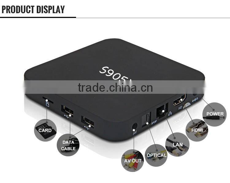 New!! 2016 Kodi 16.1 Amlogic S905X TV Box TX5 2g 8g Quad Core Android 6.0 TV Box HD2.0