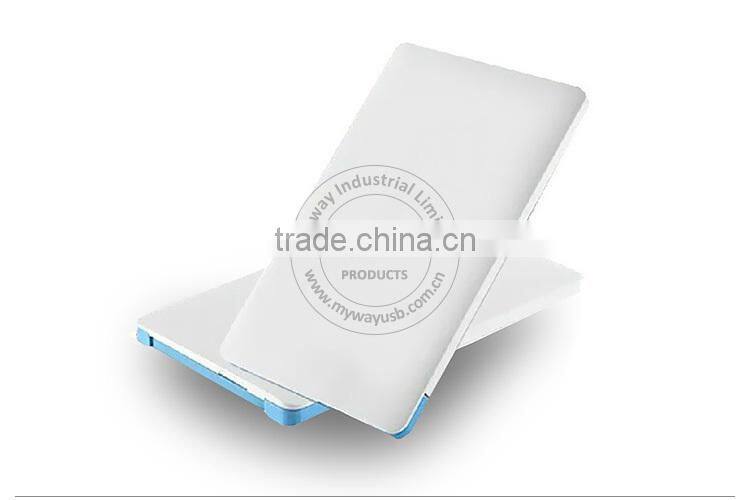 personalized branding colorful printing credit card smart power bank for hot oem