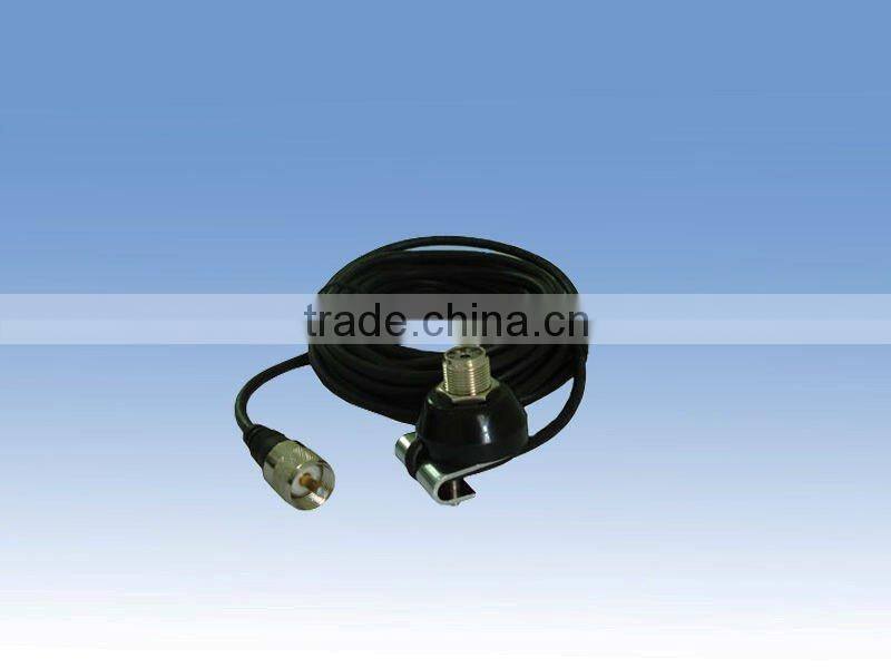 Strong Magnetic Base Mount,with steel housing and strong magnet for vehicle two-way radio communication, with RG58U