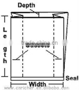 Reinforced plastic patch handle polybag, plastic die cut bag