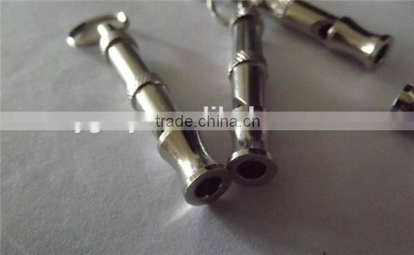 Supplies Stainless steel Puppy Dog Whistle Key chain Pet Dog Training Adjustable Sound products