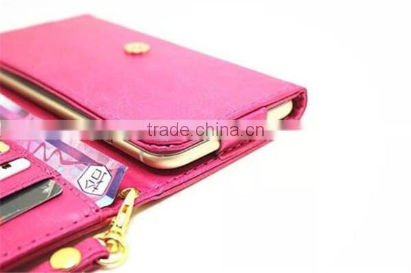 Wrislet Bag Clutch Wallet Case Cover skin Card Cash Slot Pouch For Lenovo a808
