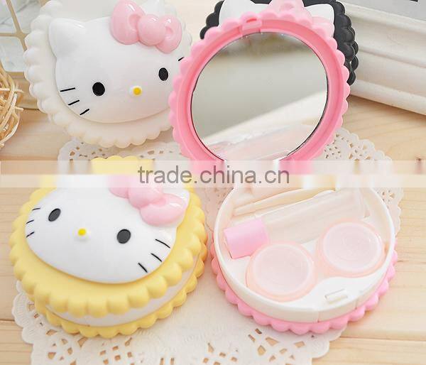 Hello Kitty Custom Contact Lens Cases Could Print LOGO OEM Contact Lens Dual Boxes Alibaba