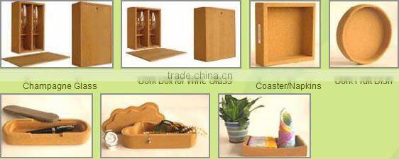 Cork box for towel