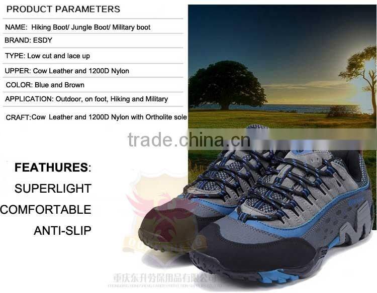 Short Blue Trendy Hiking Boot for Outdoor