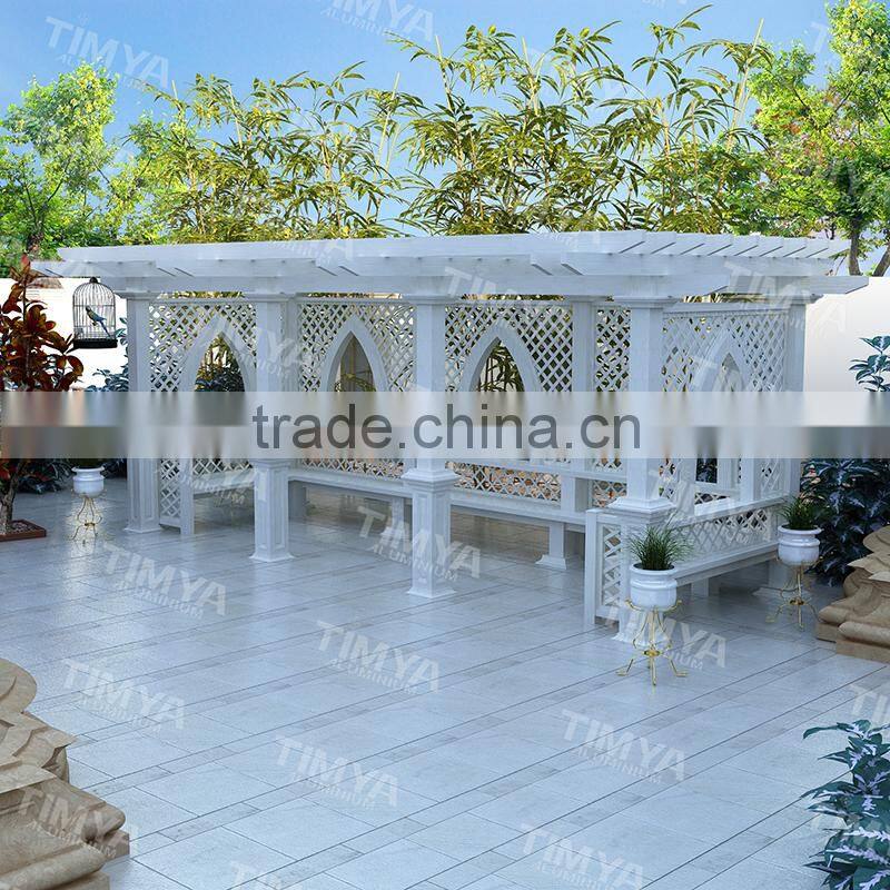 Arch Cheap Aluminium Garden Stone Column Pergola Metal