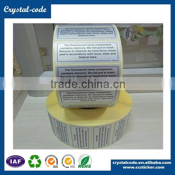 Vivid design hotmelt UV proof aluminum foil sticker