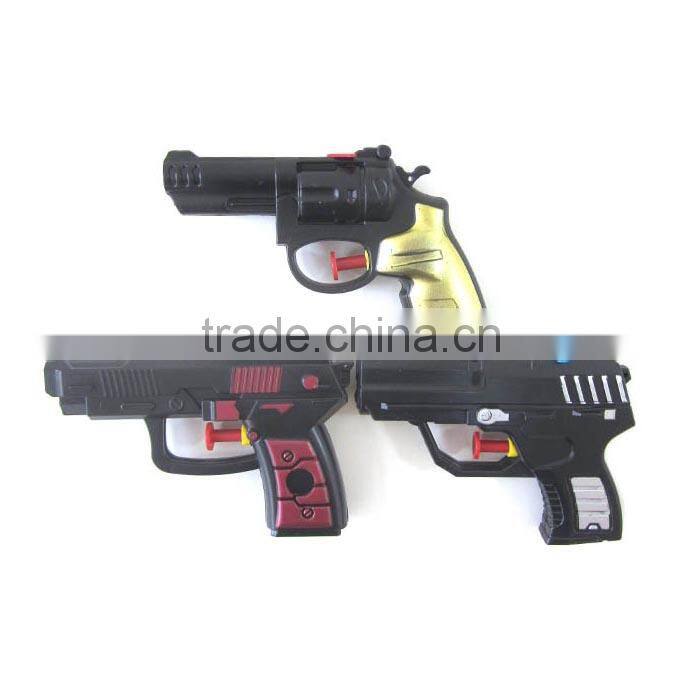pistol shape small black plastic water gun