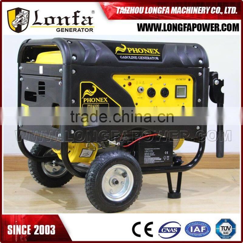 China Supplier 5KW 6.5KVA Silent Gasoline Generator for Sale