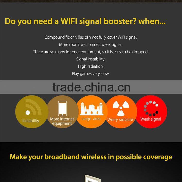 2400Mhz mini wifi signal booster china Silver with LCD display