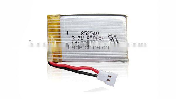 RC model airplane cars helicopter with rechargeable battery LP852540 650MAH 25C