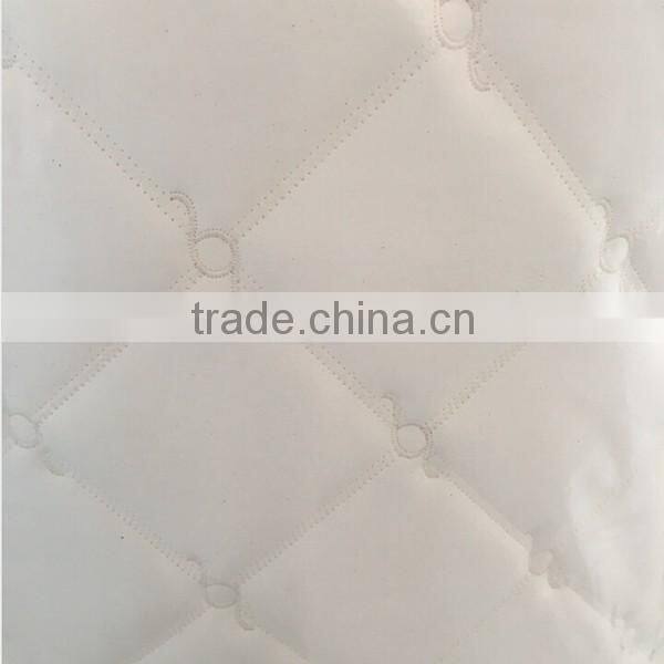 PVC leather surface stitch diamond pattern with foam backed suede for car seat cover usage