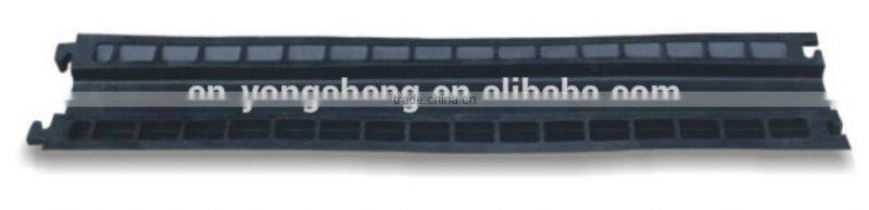 Wide 1-channel Yellow Plastic Cable Protectors